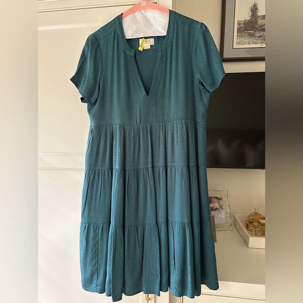Maeve By Anthropologie Teal Midi Dress